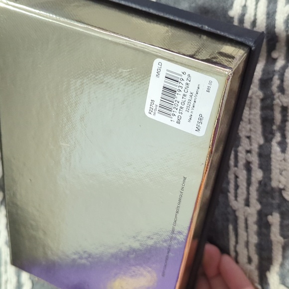 Coach Gift Boxed Star Glitter Gold Corner Zip Wristlet Clutch Wallet NWT ⭐✨🌟 - Picture 6 of 6